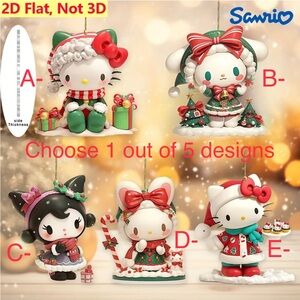 Sanrio Hello Kitty and Friends Ornaments - Choose 1 of 5 designs